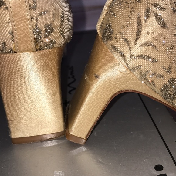 Nina Shoes Gold Lace Shoe 65 Poshmark